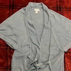 Blue sweater cardigan size medium